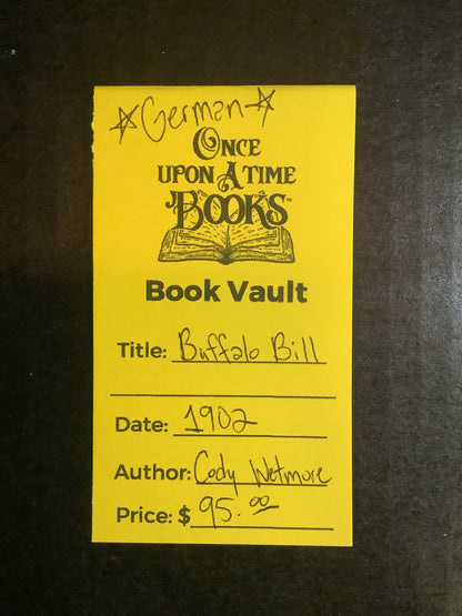 Buffalo Bill - Cody Wetmore - German - 1902