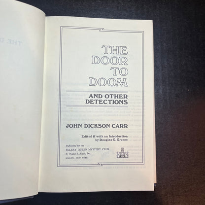 The Door to Doom - John Dickson Carr - 1st Edition - 1980