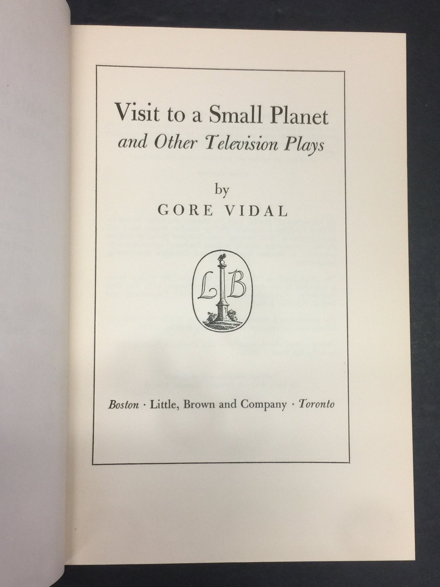 Visit to a Small Planet - Gore Vidal - 1st Edition - 1956