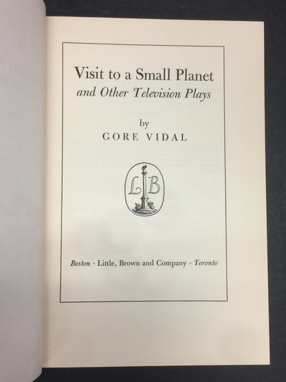 Visit to a Small Planet - Gore Vidal - 1st Edition - 1956