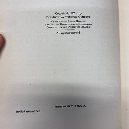 An Old-Fashioned Girl - Louisa May Alcott - 1928