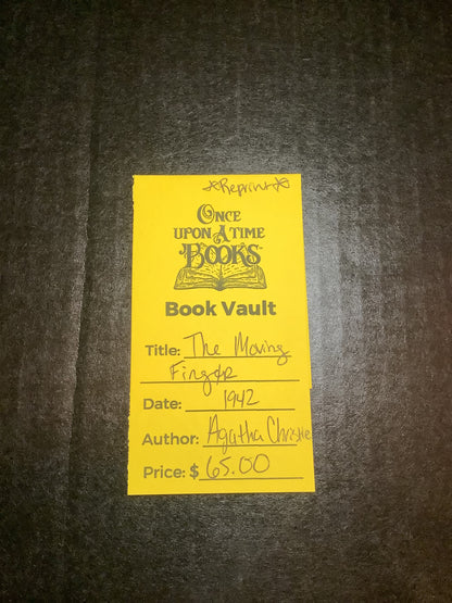 The Moving Finger - Agatha Christie - Reprint - 1942