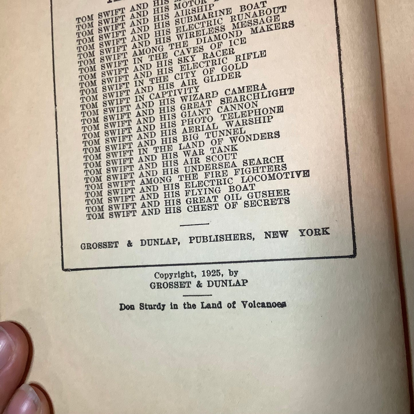 Don Sturdy In The Land of Volcanoes - Victor Appleton - First Edition - 1925