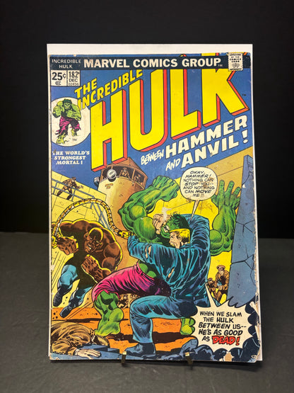 The Incredible Hulk! Between Hammer and Anvil - Len Wein - 1st Appearance of Hammer and Anvil - 2nd Appearance of Wolverine - 1974