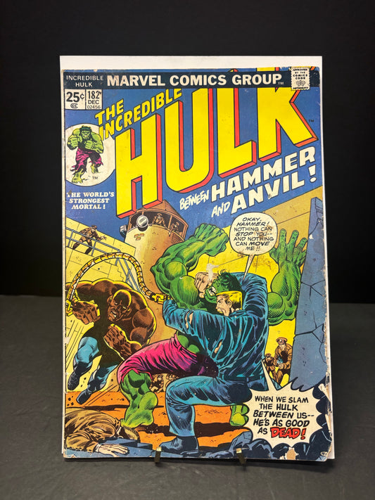 The Incredible Hulk! Between Hammer and Anvil - Len Wein - 1st Appearance of Hammer and Anvil - 2nd Appearance of Wolverine - 1974