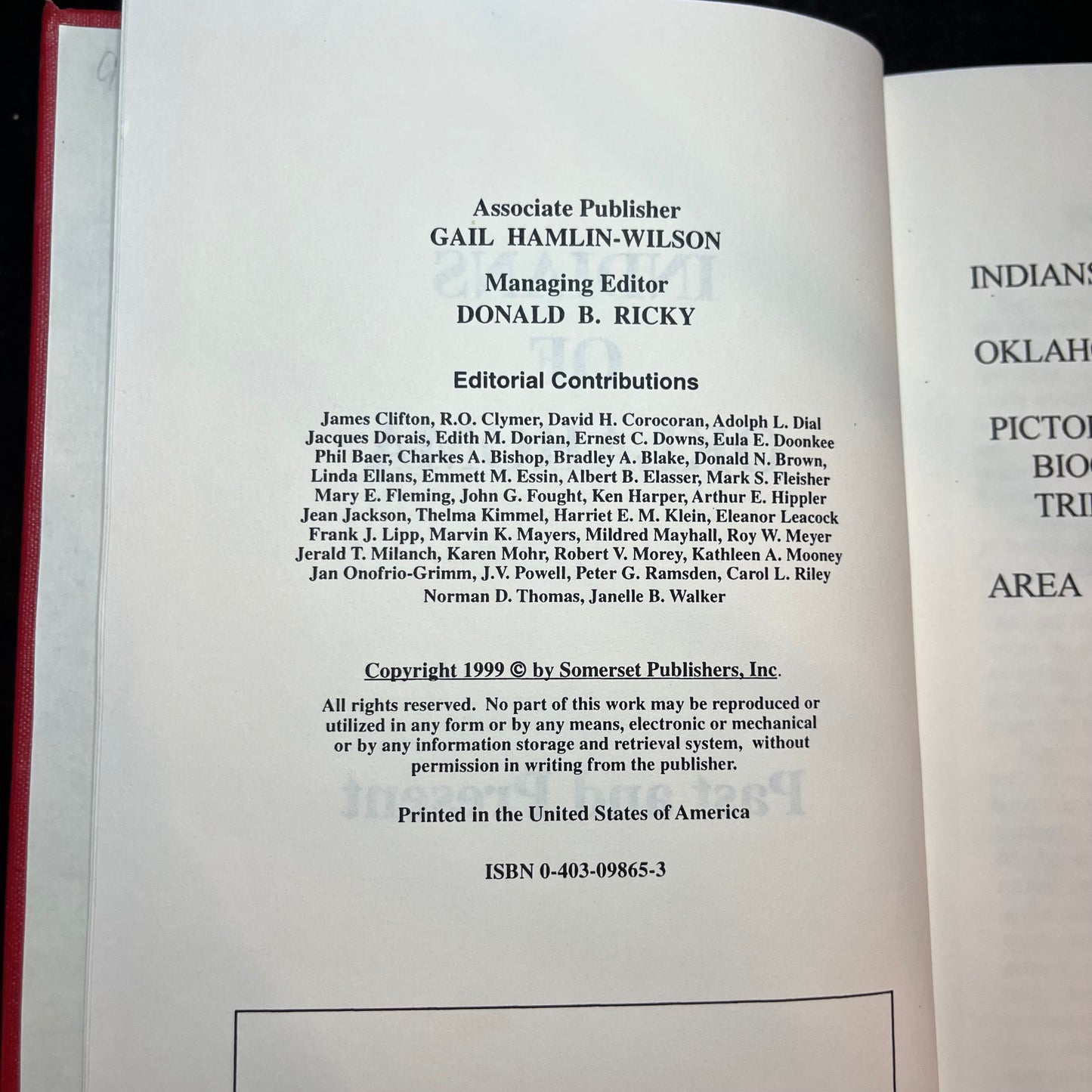 Indians of Oklahoma - Rennard Strickland - 1999