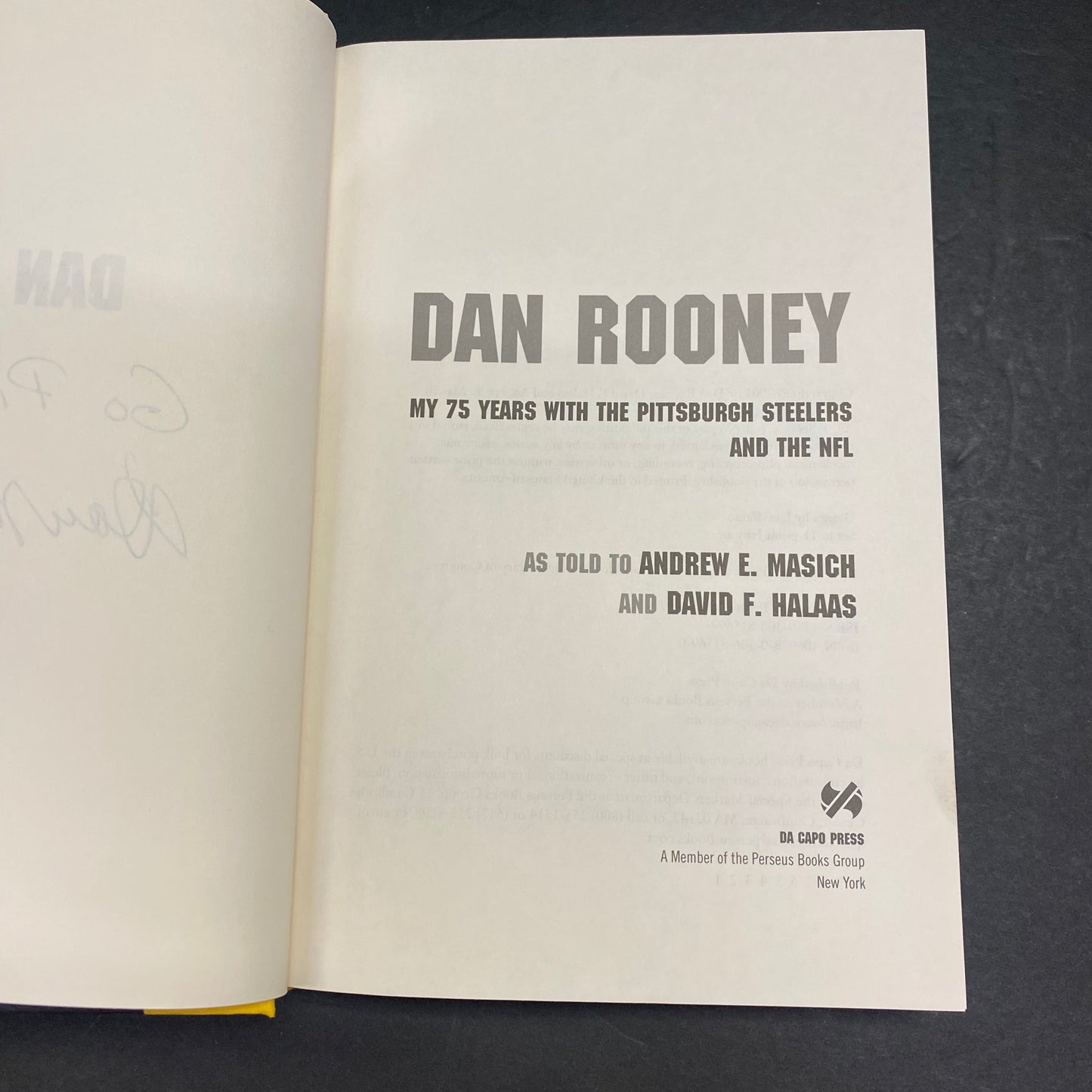 My 75 Years with the Pittsburg Steelers and the NFL - Dan Rooney - Signed - 2007