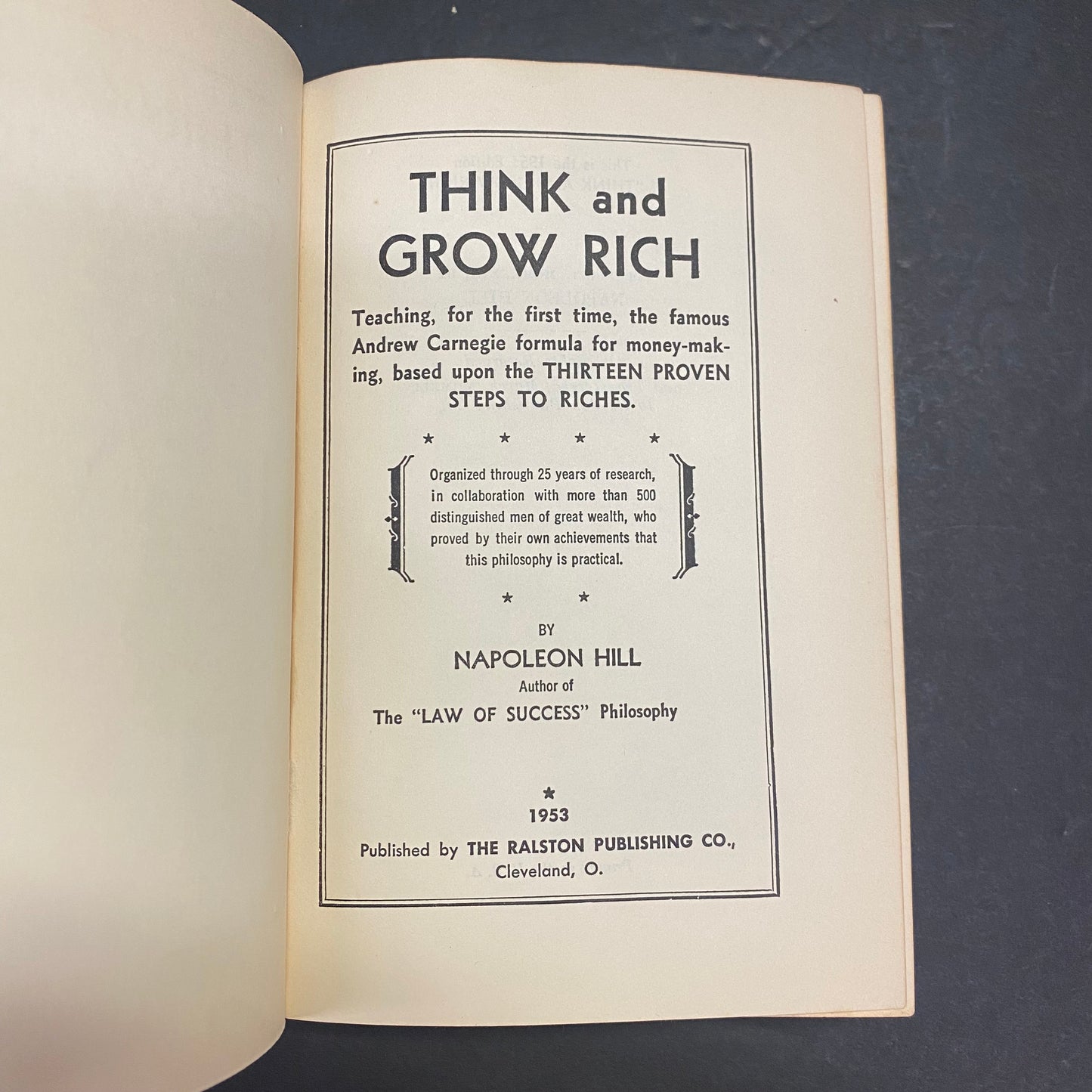 Think and Grow Rich - Napoleon Hill - 1953