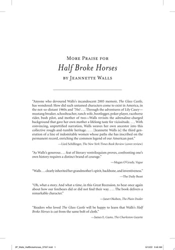 Half Broke Horses A True-Life Novel