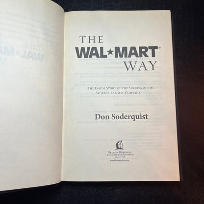 The Walmart Way - Don Soderquist - Signed - 2005