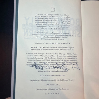 Born To Fly - Shane Osborn - Signed Copy - 2001