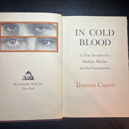 In Cold Blood - Truman Capote - First Edition - 1965