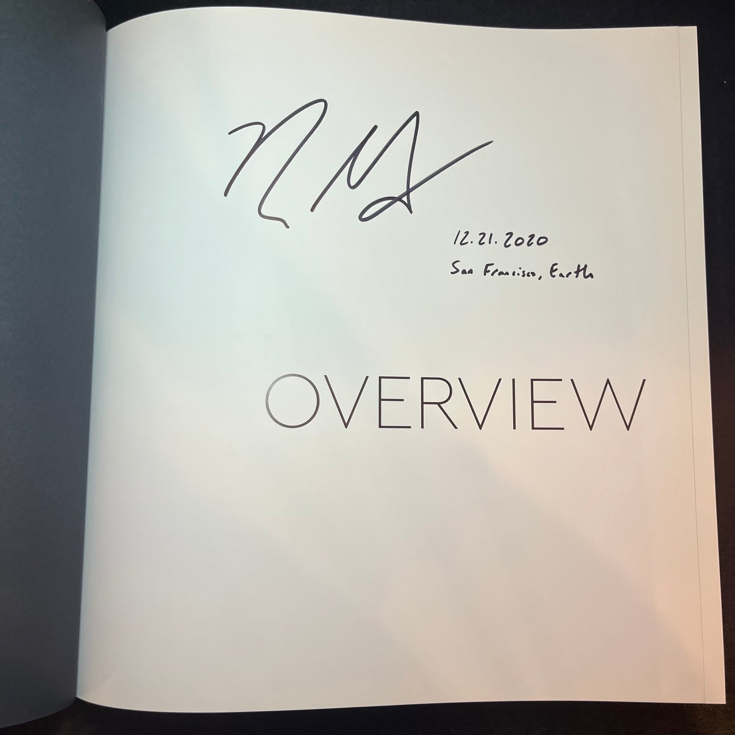 Overview - Benjamin Grant - Signed Copy - 2016