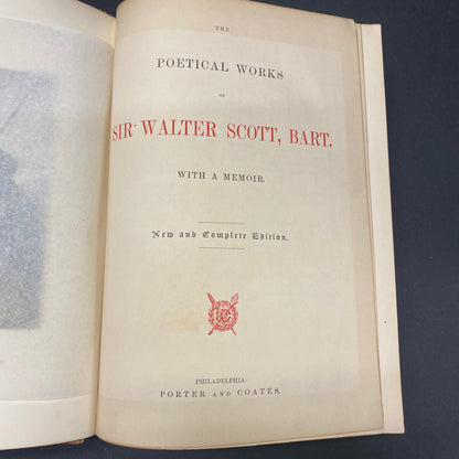 The Poetical Works of Sir Walter Scott - Sir Walter Scott - c. 1889