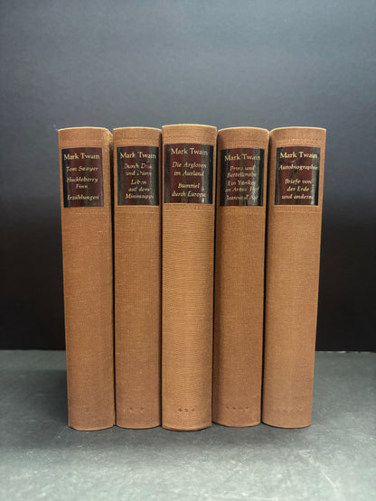 Mark Twain Gesammelte Werke - Mark Twain - 5 Volumes - 1967