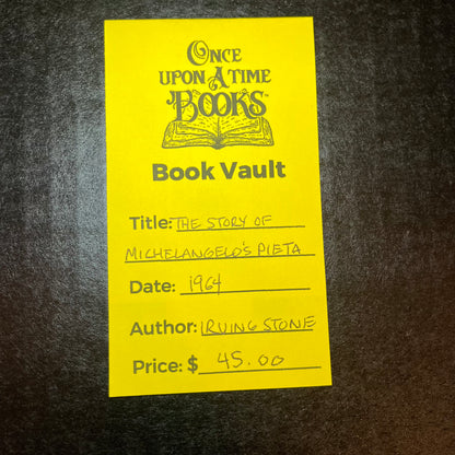 The Story of Michelangelo's Pieta - Irving Stone - World's Fair - 1964