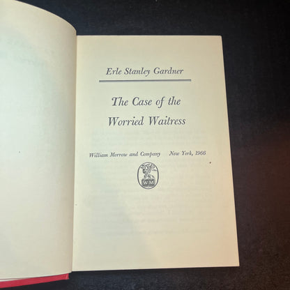 The Case of the Worried Waitress - Erle Stanley Gardner - 1st Edition - 1986