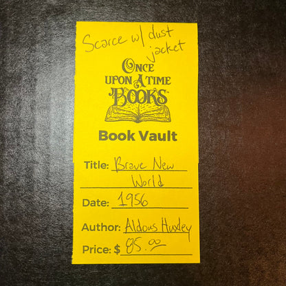 Brave New World - Aldous Huxley - Scarce w/ dust jacket - 1956