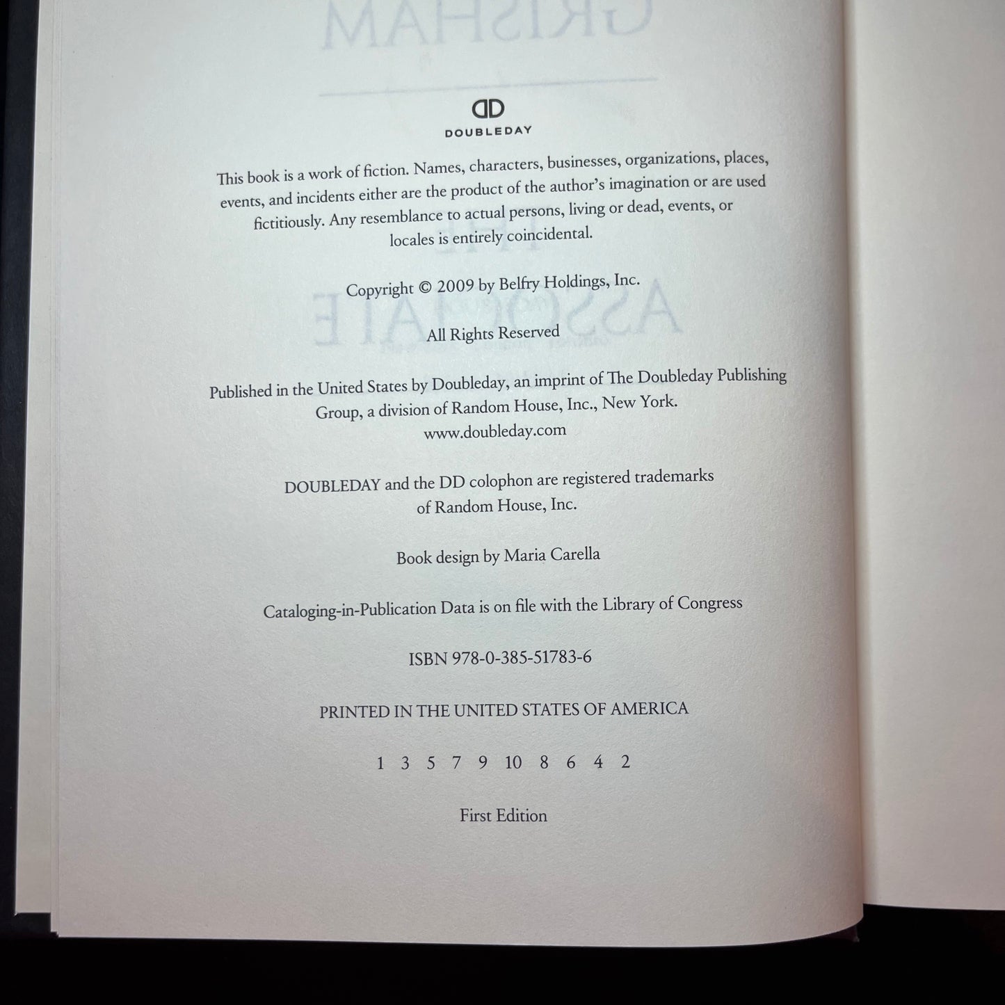 The Associate - John Grisham - Signed - 2009