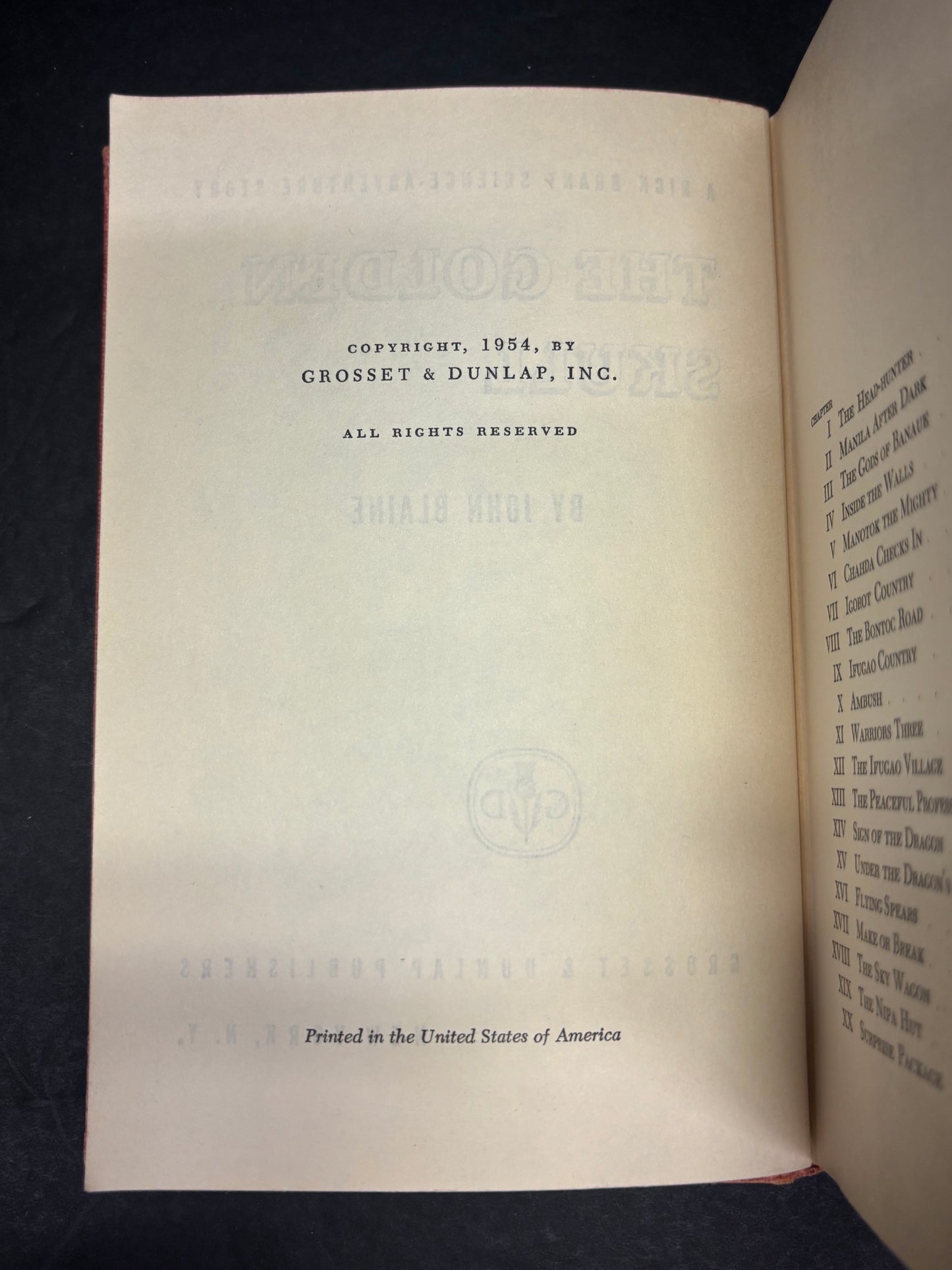 The Golden Skull - John Blaine - 1st Edition - 1954