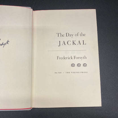 The Day of the Jackal - Frederick Forsyth - Signed - 1971