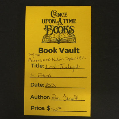 Last Twilight in Paris - Pam Jenoff - Signed - Barnes and Noble Special Edition - 2025
