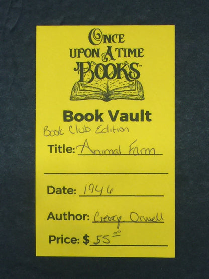 Animal Farm - George Orwell - Book Club Edition - 1946