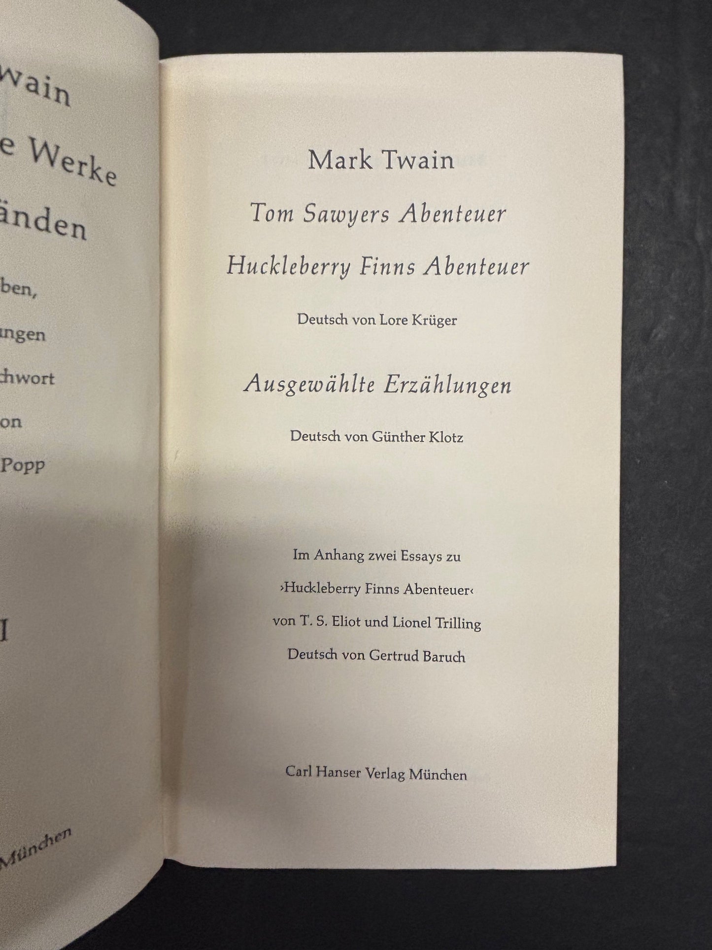 Mark Twain Gesammelte Werke - Mark Twain - 5 Volumes - 1967