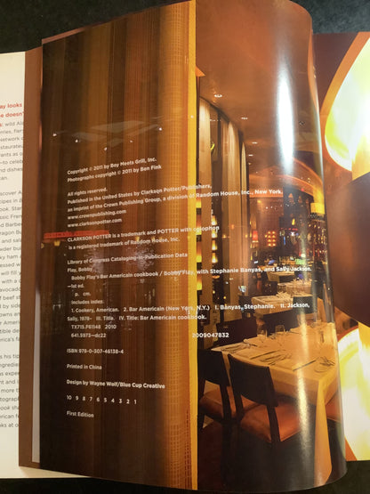 Bar Americain Cookbook - Bobby Flay - Signed - 2011