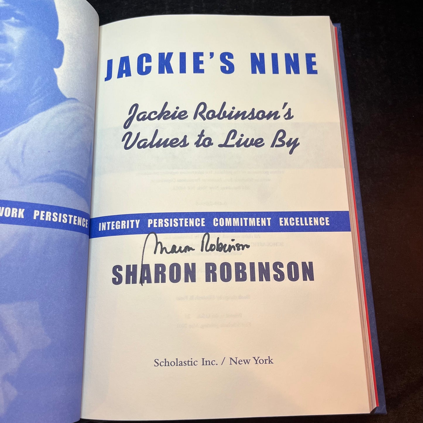 Jackie's Nine - Sharon Robinson - Signed Copy - 2001