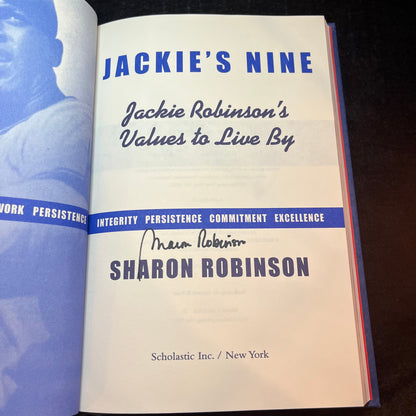 Jackie's Nine - Sharon Robinson - Signed Copy - 2001