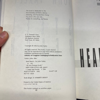 Steel Beach - John Varley - Signed - 1st Edition - 1992