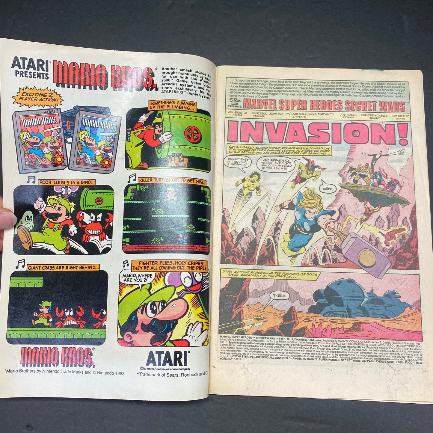 Secret Wars - Jim Shooter - Origin of the Black Symbiote Suit - 1984