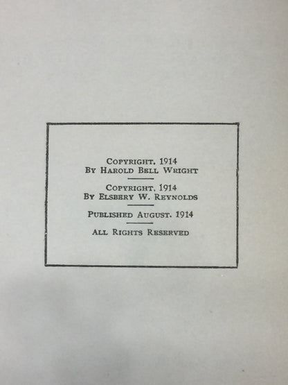 The Eyes of the World - Harold Bell Wright - 1st Edition - 1914