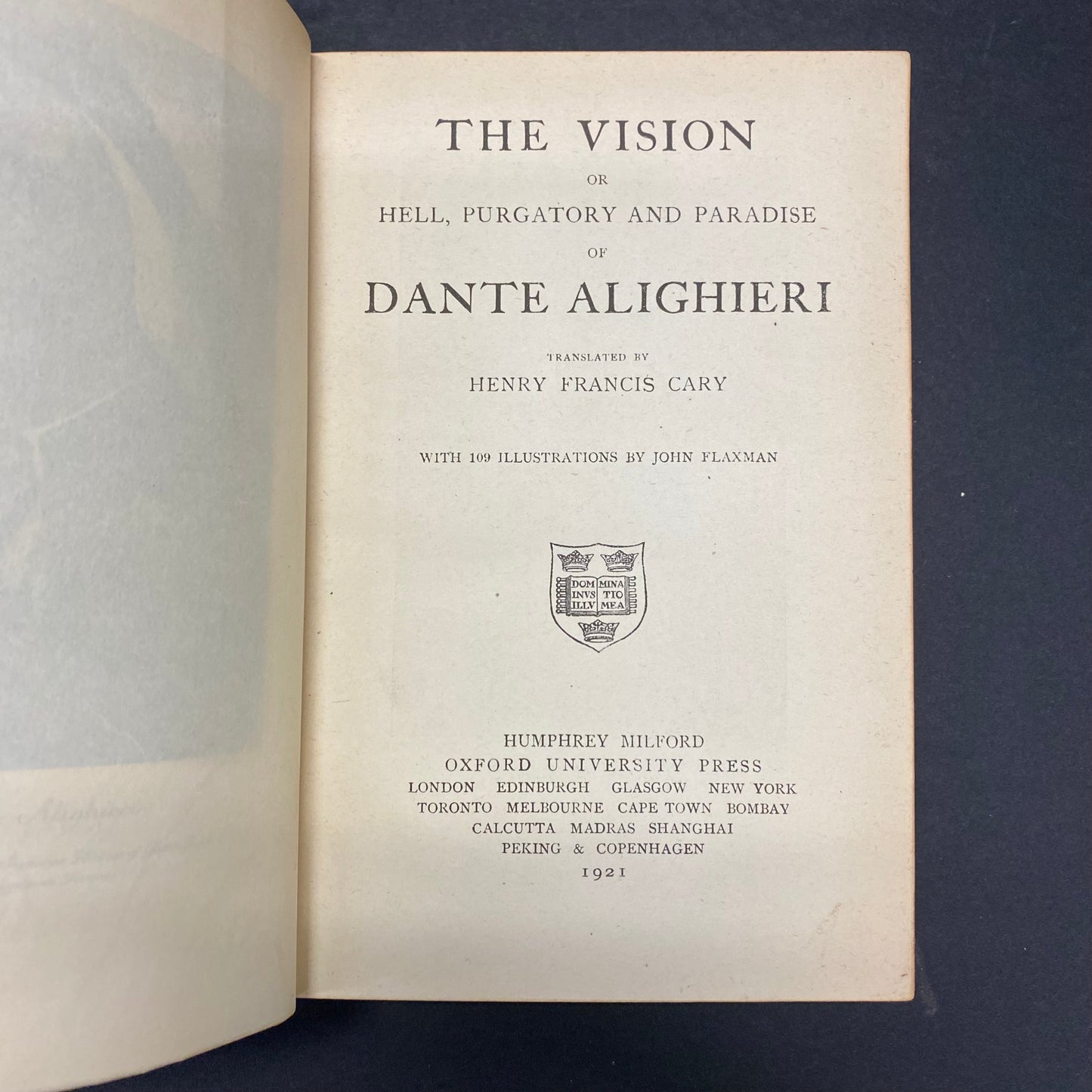 The Vision or Hell, Purgatory, and Paradise of Dante Alighieri - Dante Alighieri - 1921