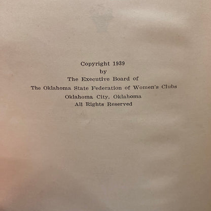 History of Oklahoma State Federation of Women's Club - Luretta Rainey - 1939