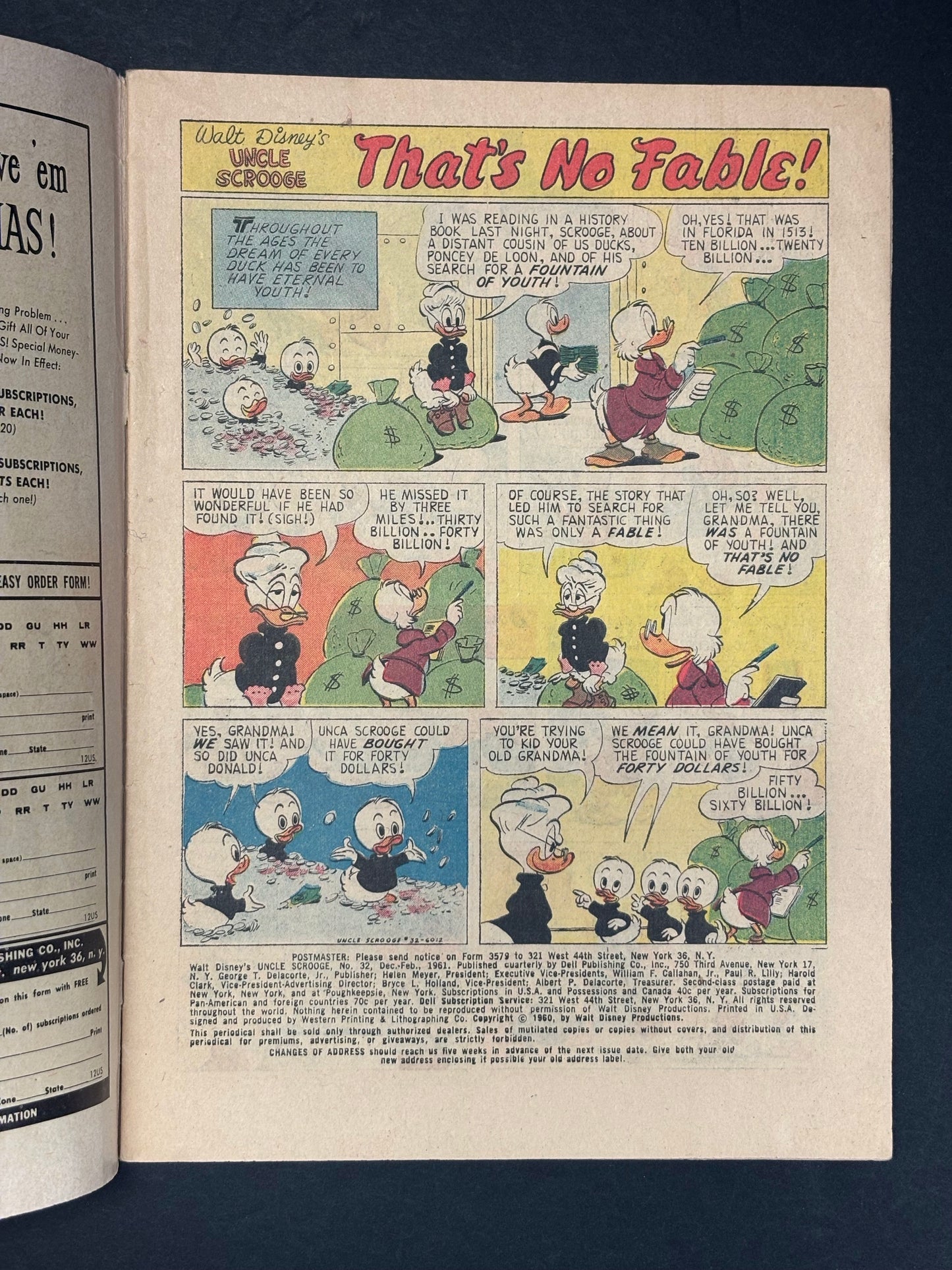 Walt Disney's Uncle Scrooge - Walt Disney Productions - 1961