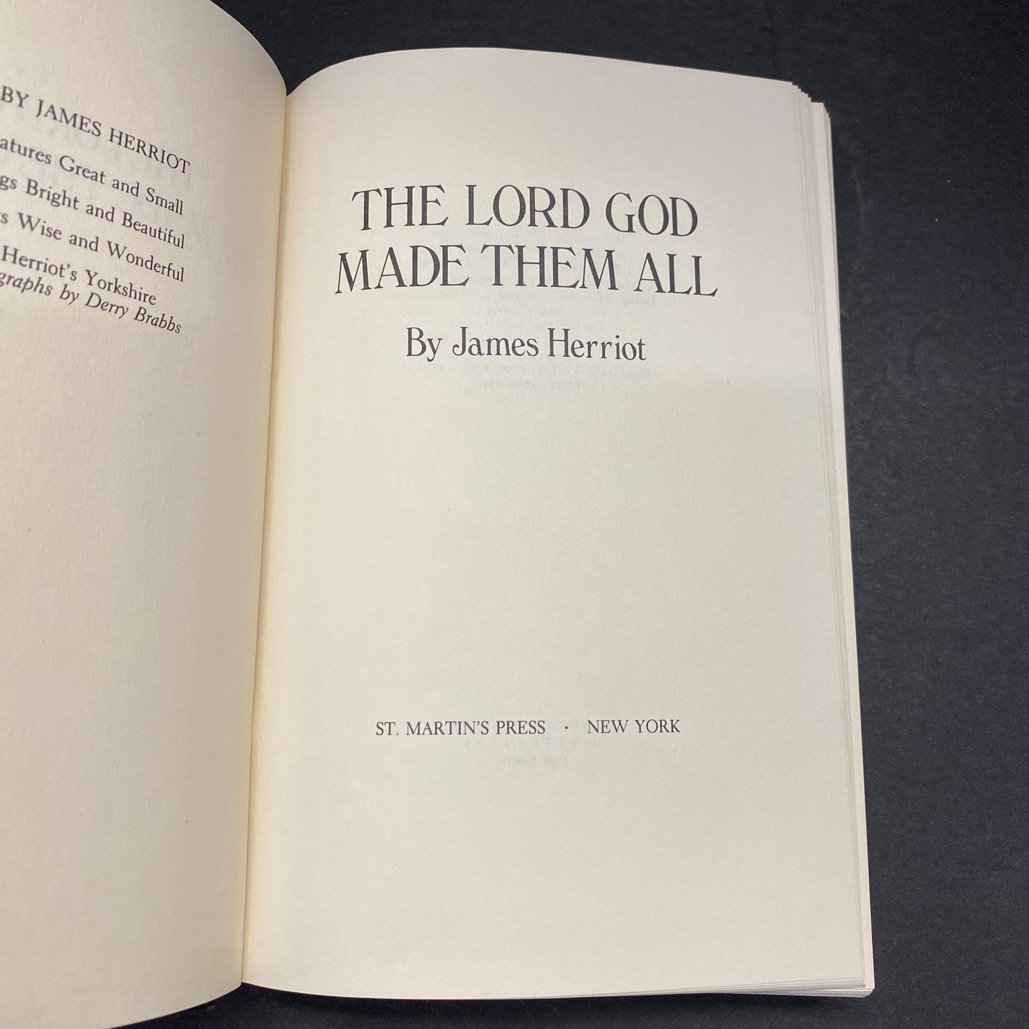 The Lord God Made Them All - James Herriot - 1st Edition - 1981