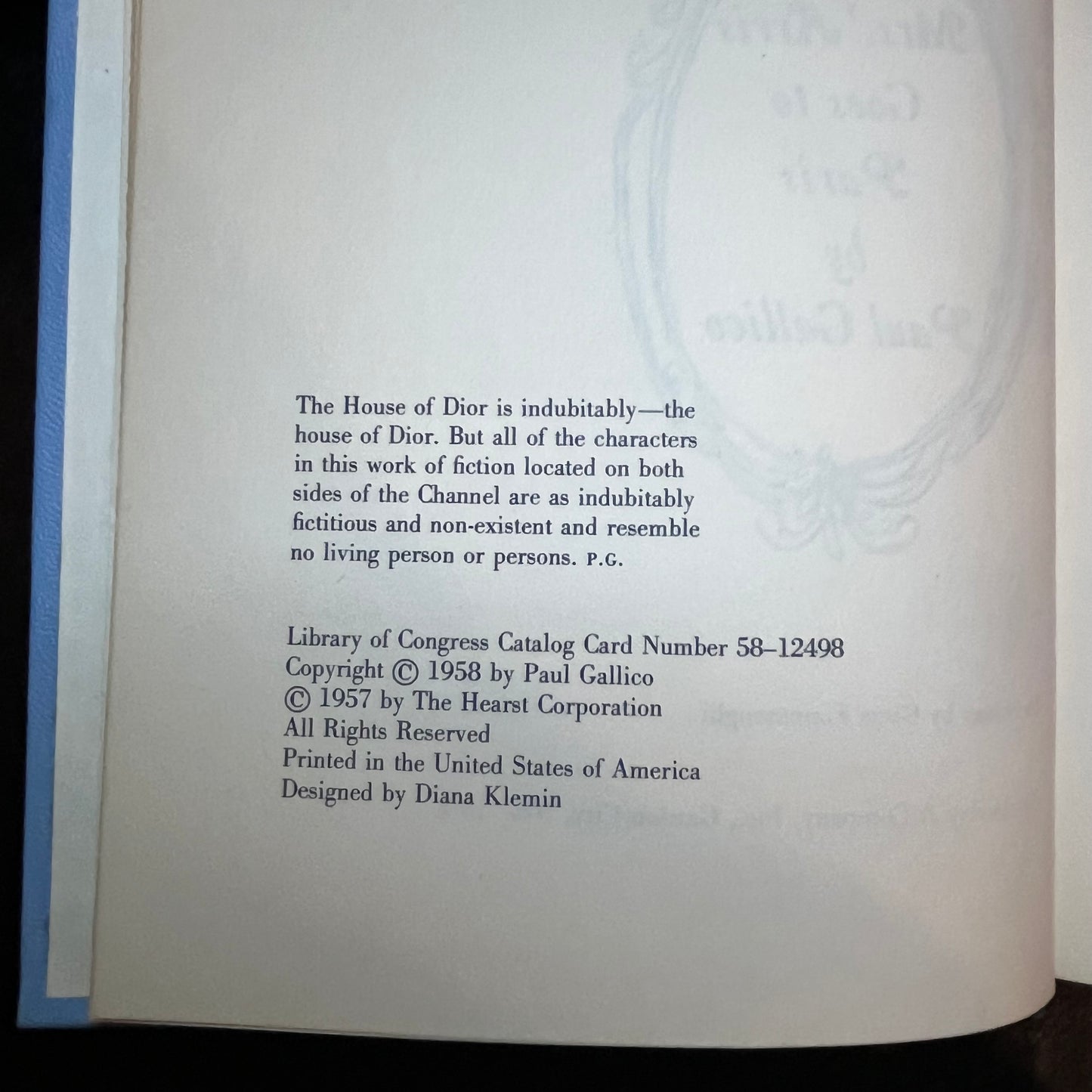 Mrs. 'Arris Goes To Paris - Paul Gallico - 1st American Edition - 1958