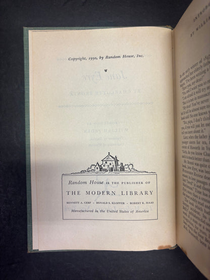 Jane Eyre - Charlotte Bronte - Modern Library - 1950