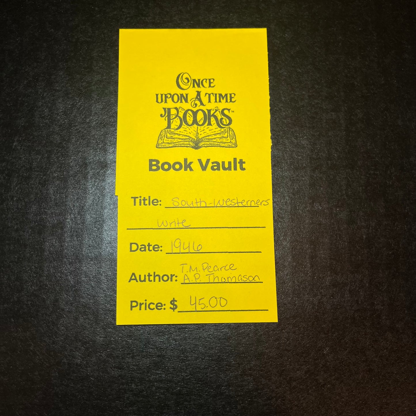 South-Westerners Write - T.M. Pearce & A.P. Thomason - 1946