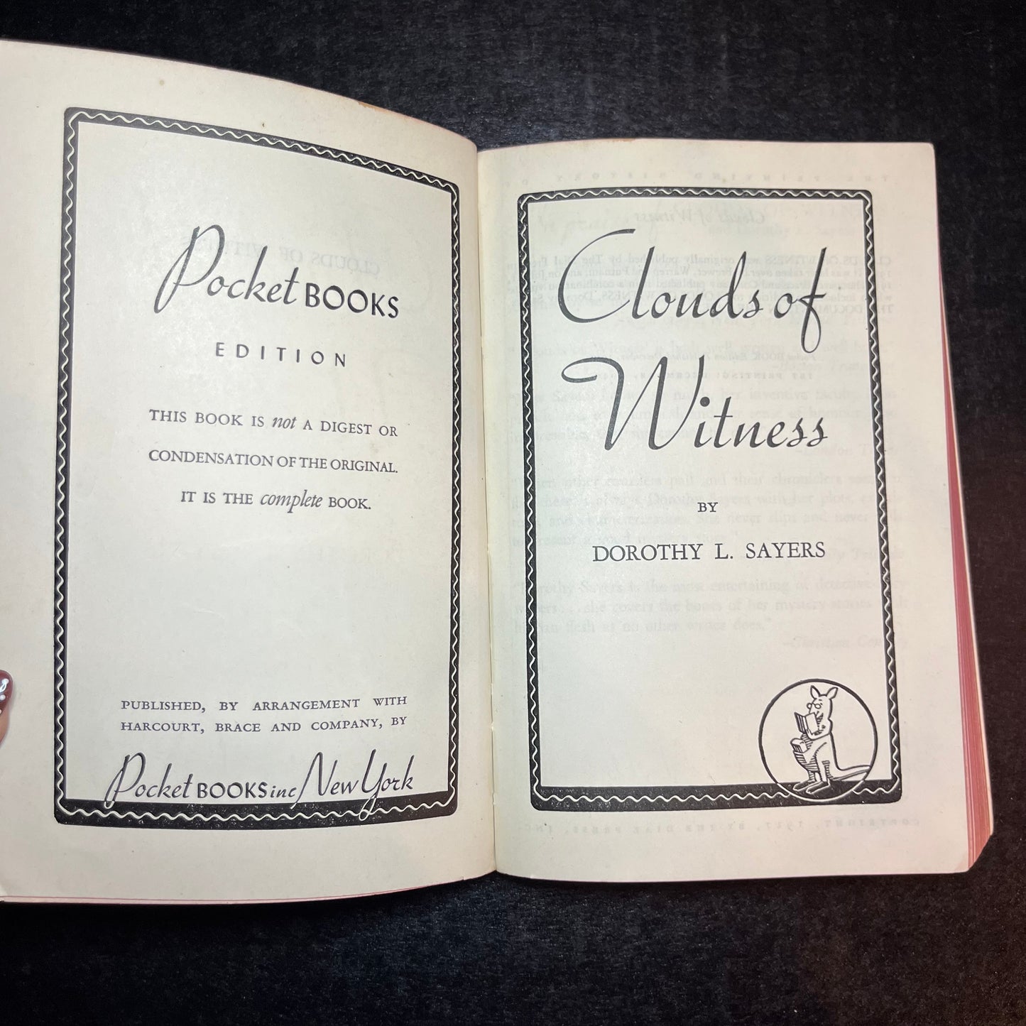 A Lord Peter Mystery Clouds of Witness - Dorothy L. Sayers - 1940