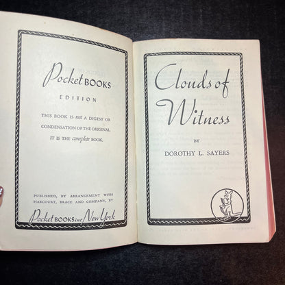 A Lord Peter Mystery Clouds of Witness - Dorothy L. Sayers - 1940