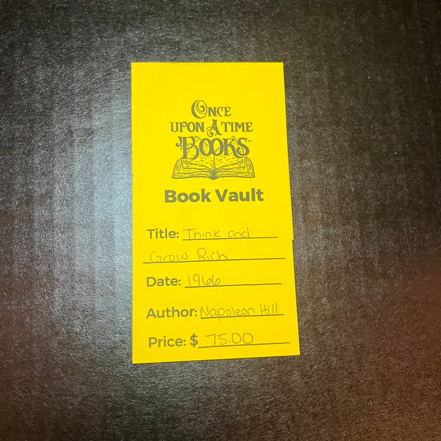 Think and Grow Rich - Napoleon Hill - 1966