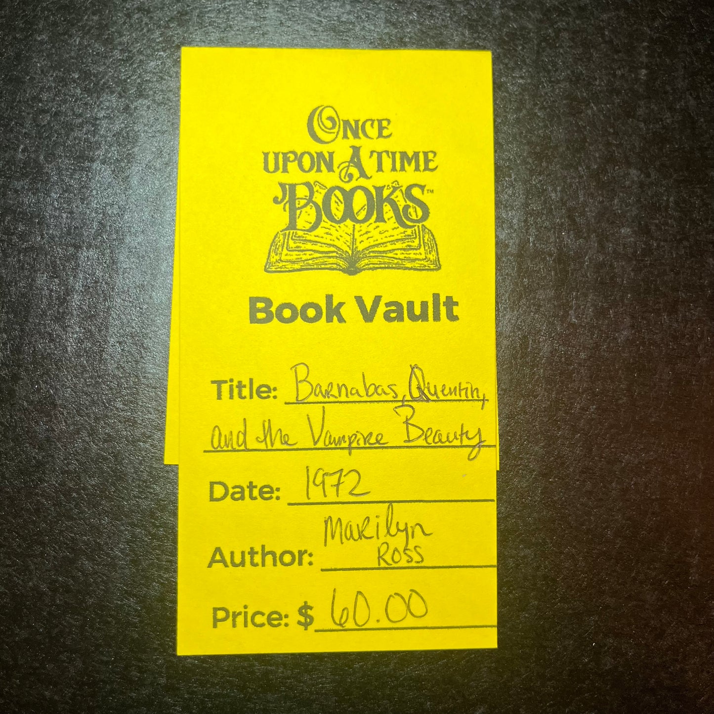 Barnabas, Quentin, and the Vampire Beauty - Marilyn Ross - 1972