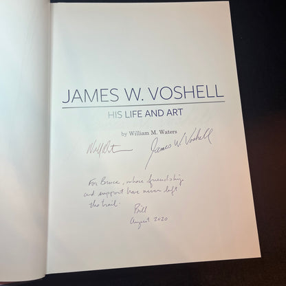 James W. Voshell - His Life and Art - William M. Waters - 2x Signed Copy - 2020