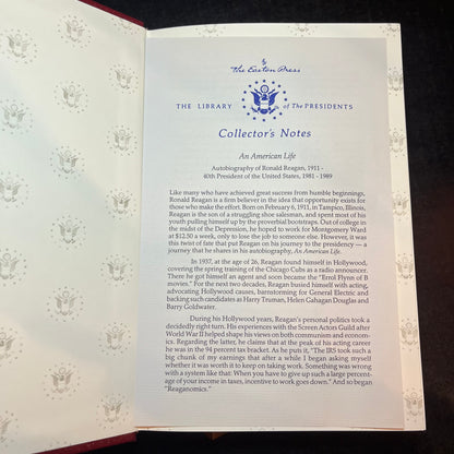 An American Life - Ronald Regan - Easton Press - 1992