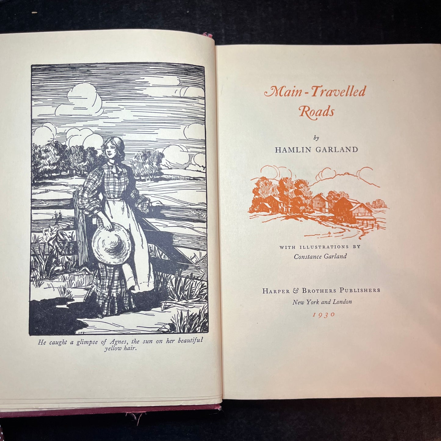Main - Travelled Roads - Hamlin Garland - 1st Thus - 1930