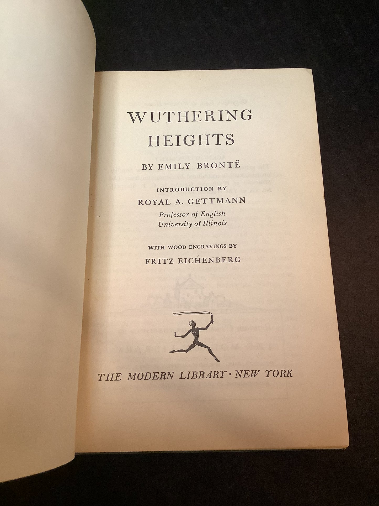 Wuthering Heights - Emily Bronte - Modern Library Edition - 1950
