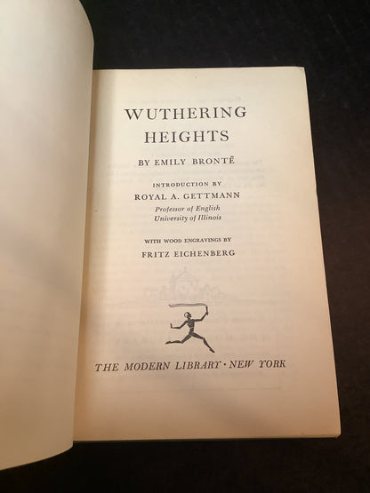 Wuthering Heights - Emily Bronte - Modern Library Edition - 1950